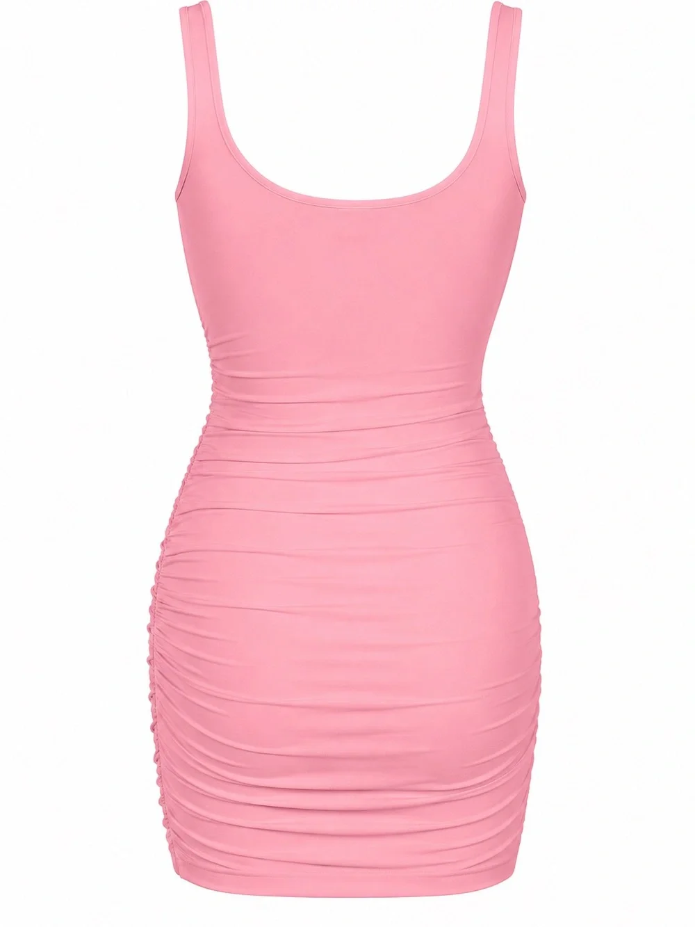 Barbie Pink Ruched Cutout Bodycon Mini Dress XL - Picture 2 of 5